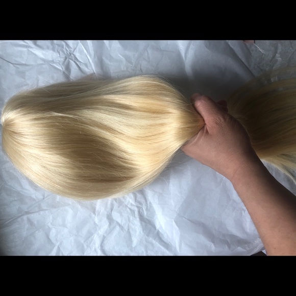 26” lace front blonde 613 T line human hair wig - Picture 9 of 15